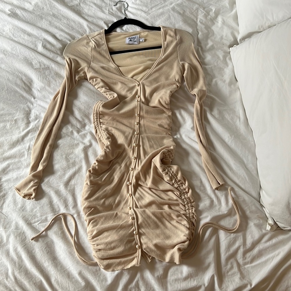 Princess Polly tan mini dress